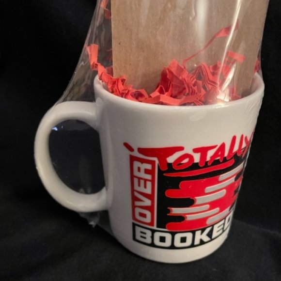 1994 Totally Over Booked Mug Set  Red White Black Abstract design   Pencil Pad - Picture 1 of 7